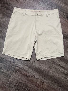 RHONE Men's Light Beige Performance Shorts
